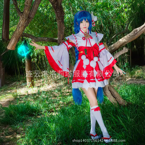 Women's Kimono Cosplay Costume Da Qiao Skin Red Polyester Fiber Game Anime Role Playing Outfit Spring 2023 - Product Image 4