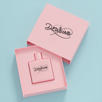 Boîte à tiroir en papier noir pour parfum, personnalisée en usine, pour l'emballage de flacons, boîte artisanale