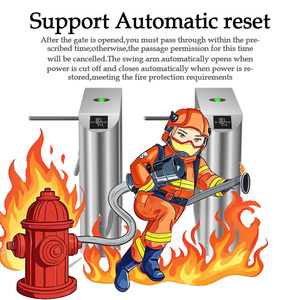 Bảo mật cao Tự động tourniquet Swing rào cản <span class=keywords><strong>turnstile</strong></span> cổng vé hệ thống với Tripod turnstiles cổng cho phòng tập thể dục - Product Image 4