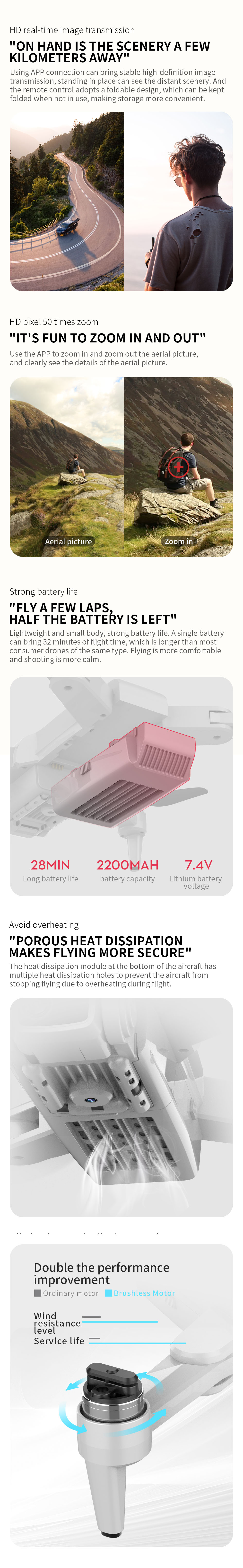 L900 Pro Drone, single battery can bring 32 minutes of flight time; longer than most consumer