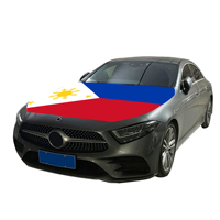 Vente en gros de housses de capot de voiture de style drapeau, résistantes à l'usure et durables, 120x150 cm, pour voitures aux Philippines