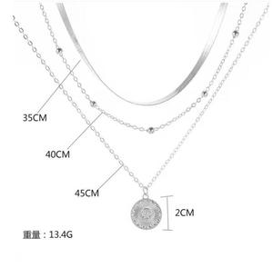 Collana con ciondolo di loto multistrato da donna, alla moda e individuale con perline d'<span class=keywords><strong>oro</strong></span> a catena a catena - Product Image 6
