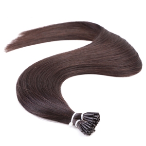 Extensions de cheveux naturels professionnels à pointe nano, double épaisseur, fusion de kératine, cuticules alignées, 100 % cheveux humains bruts Remy I-Tip - Product Image 2