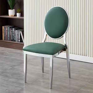 <span class=keywords><strong>Chaise</strong></span> de banquet ergonomique moderne blanche et stable, avec dossier rond rembourré, pour hôtel, appartement, événement, fête, mobilier - Product Image 1