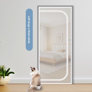 Porta di sicurezza in rete morbida con cerniera, antizanzare, per cani di piccola taglia, installazione senza chiodi, ventilazione a forma di U, stile americano - Product Image 4