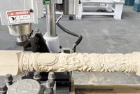 Tour à bois CNC 4 axes pour la sculpture et le tournage du bois