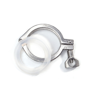 Collier de serrage rapide en acier inoxydable 304 de qualité sanitaire Wensen avec surface polie pour une installation rapide des conduites - Product Image 1