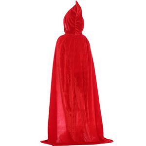 Capa de terciopelo con capucha para Halloween, disfraz medieval de bruja, Wicca, vampiro, disfraz de Halloween - Product Image 4