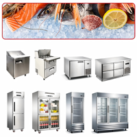 Équipement de restaurant, cuisinière à gaz, four à pizza, table de préparation, machine à glaçons, équipement de cuisine commerciale tout-en-un pour restaurant