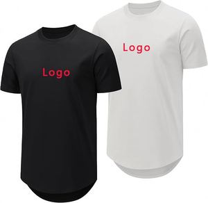 Customized <b>T</b>-<b>shirts</b> for Sublimation <b>White</b> <b>t</b> <b>Shirts</b> in Bulk 100% Polyester <b>t</b> <b>Shirts</b> Hipster Hip Hop <b>Longline</b> Crewneck <b>T</b>-<b>Shirt</b> - Product Image 1