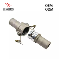 Tapón Antipolvo de Aluminio Tipo DC Camlock de 1/2-8 Pulgadas, 250 PSI, MIL-C-27487, Protector de Extremo de Manguera para Extinción de Incendios, Marca Hong'an