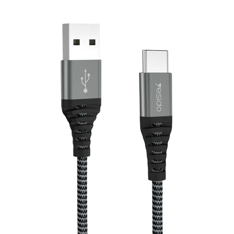 전송 2 1 유형 C Usb 데이터 케이블 나일론 꼰 2.4A Usb 충전 케이블