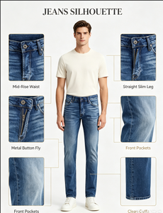 Jeans da Uomo <span class=keywords><strong>Jack</strong></span> & <span class=keywords><strong>Jones</strong></span> Slim Fit Tinta Unita Vintage a Vita Media Dritti JJ 357 50SPS Denim 32W X 34L - Product Image 4