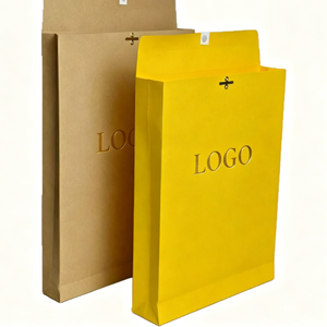 Sacs d'emballage en papier kraft naturel personnalisés en gros ou grandes enveloppes pliables pour documents - Product Image 1