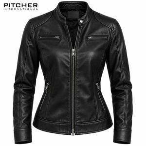 Ventes en gros de vestes en cuir pour femmes, fournisseur en gros pour les boutiques américaines, vestes en cuir véritable pour femmes, OEM - Product Image 5