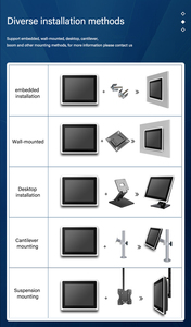 Monitor industriale interattivo da 32, 43, 50, 55 pollici con touchscreen integrato capacitivo e controllo <span class=keywords><strong>touch</strong></span> puro e piatto. - Product Image 5