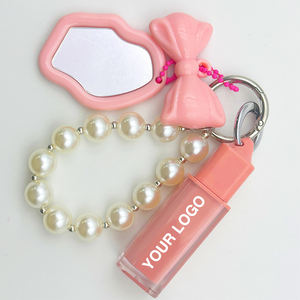 Chaveiro de Brilho Labial Vegano Atacado Longa Duração Transparente Cintilante Glitter Óleos Labiais em Bastão Alta Pigmentação Hidratante Matte Baixo MOQ - Product Image 2