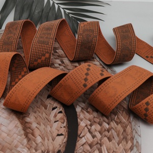 Sangle élastique unie à haute élasticité, vente en gros d'usine, bande élastique unie à bas prix, sangle élastique multicolore pour vêtements de sport - Product Image 2