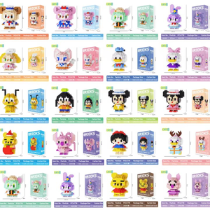 CAYI Mini Blocchi da Costruzione, Personaggi Cartoon, Puzzle 3D, Set di Mattoncini Fai-da-Te per Bambini, Modelli in Plastica ABS, Giocattoli da Costruzione per Regalo - Product Image 4