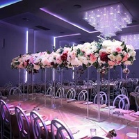 Ourwarm – Vases en acrylique à grandes Bases De fleurs, centres De Table transparents pour décoration De mariage