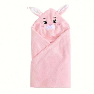 2025 Cartoon Baby Bath Towels Newborn Cuddle <b>Blanket</b> Air Conditioning Quilt <b>Wrap</b> Swaddling Clothes Home Antimicrobial Poly Coral - Product Image 1