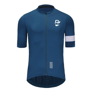 Quick-Dry Breathable Windproof Sweat Wicking Full Zip <b>Stand</b> Collar Multi Color <b>Cycling</b> Jersey for Road and Mountain Biking - Product Image 1