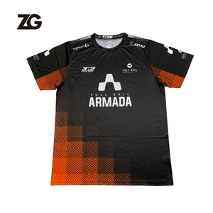 Kaus sublimasi penuh poliester 100% kaus olahraga tim kustom kaus e-sport cepat kering - Product Image 3