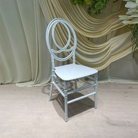 Chaises de mariage empilables en résine plastique blanche, style Phoenix Chiavari, pour événements hôteliers et restaurants – Vente en gros à prix réduit