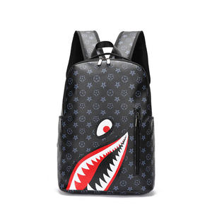 New Design OEM Fashion Waterproof Bagpack Custom <strong>School</strong> <strong>Bag</strong> Pack Shark Teeth Teen Travel Laptop Backpacks for College Students - Product Image 3