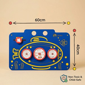Jouet éducatif Montessori sous-marin - Labyrinthe rotatif et <span class=keywords><strong>jeu</strong></span> d'observation en PE <span class=keywords><strong>pour</strong></span> enfants de 2 à 13 ans, idéal <span class=keywords><strong>pour</strong></span> l'apprentissage en extérieur - Product Image 2