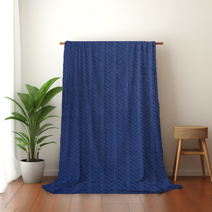 Manta de Sherpa Jacquard 3D, Poliéster Reciclado, Suave y Cálida, Venta al Por Mayor, Fábrica GRS - Product Image 5