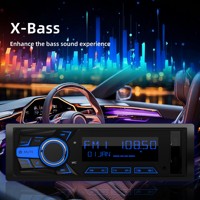 Radio para Auto 1DIN, Reproductor MP3, Bluetooth, Manos Libres, Control por Aplicación, Asistente de Voz, Pantalla TFT, RDS, FM, AM, USB, AUX