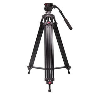 Trépied professionnel Jie Yang JY0606 pour appareil photo reflex avec tête amortie 75 mm compatible <span class=keywords><strong>Manfrotto</strong></span> - Product Image 1