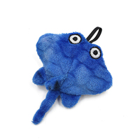 Jouets pour chats Nouvelle Tendance Série Océan Jouet en peluche crabe mignon avec rembourrage de catnip et effet froissé