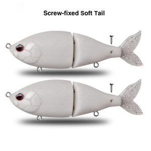 Corps de leurre de pêche ABS articulé en 2 parties, 150 mm, 55 g, à coulée lente, avec billes sonores, pour peinture personnalisée, OEM personnalisé - Product Image 3