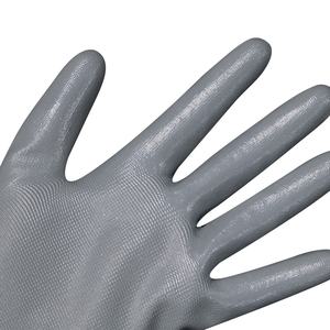Guantes de poliéster recubiertos de NBR de Vietnam, tejido sin costuras 13G 15G, palma micro arenosa suave para logística y mecánica - Product Image 4
