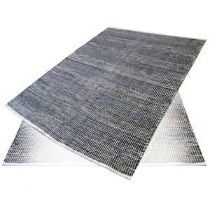 AISHAFABS Direct Usine 100% Coton Épais (0,6-1 pouce) Tapis marocain Dhurrie tissé plat à rayures, antidérapant, fait main, ensembles de tapis décoratifs - Product Image 1