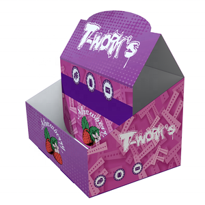 Tùy chỉnh bán lẻ hộp các tông với logo siêu thị giấy hiển thị cho bé thực phẩm dập nổi thư mục - Product Image 4