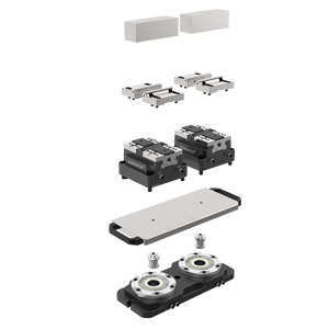 Warwick KSP2-125 mới tự định tâm không khí Vise khí nén đồng tâm Vise lực kẹp khối cho máy CNC - Product Image 6