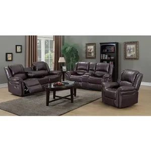 European Style New Design Air <strong>Leather</strong> <strong>Sofa</strong> Recliner Set Attractive <strong>Chesterfield</strong> for Living Room with Storage Home <strong>Furniture</strong> - Product Image 5
