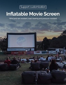 Comercial PVC Backyard Party Rentals Pantalla de proyección Pantalla de cine al aire libre Pantalla de proyector plegable Inflable - Product Image 6