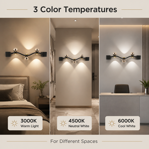Applique murale LED acrylique moderne, CCT sélectionnable, décorative intérieure, éclairage haut et bas, pour chambre, salon, couloir - Product Image 4
