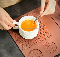 Nouveau Tapis de Tamponnage pour Espresso 2026, Tapis de Bar à Café en Silicone pour Porte-filtres, Protection de Comptoir en PVC pour Tamper à Café