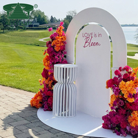 Décoration de fête design élégant support de pilier en pvc plinthe de mariage