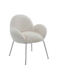 <span class=keywords><strong>Fauteuil</strong></span> de détente en fausse fourrure blanche mignonne en gros pour l'extérieur et l'hôtel, <span class=keywords><strong>fauteuil</strong></span> d'appoint pour salon avec chaise longue - Product Image 3