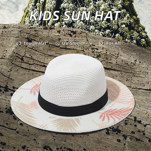 Individueller Sommer-Sonnenschutz-Sombrero im handgezeichneten Stil aus Papier, Unisex, mit Band & Kordel - Product Image 2