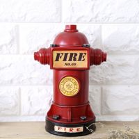 Figurine en résine faite à la main et peinte à la main, style rétro européen, modèle de poteau d'incendie, couleur personnalisée, marque SE7, objet de collection artistique