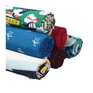 ผ้าไมโครไฟเบอร์พิมพ์ลายทแยงโพลีเอสเตอร์100% <span class=keywords><strong>ผิว</strong></span>สีพีชสำหรับพิมพ์กางเกงขาสั้นชายหาด - Product Image 4