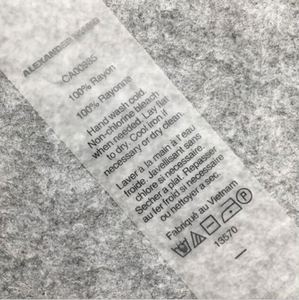 Étiquettes de lavage et d'entretien pour vêtements, transparentes, écologiques, en TPU imprimé, imperméables, à coudre - Product Image 2