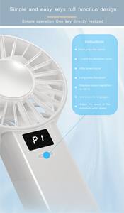 Nuevo producto personalizado, ventilador portátil de mano con mensaje LED personalizado, mini ventilador holográfico con batería, pantalla LED programable, ventilador eléctrico de mano. - Product Image 4